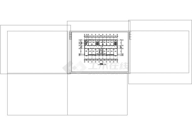 办公楼设计_5层简单型办公楼建筑设计cad非常标准图纸-图一
