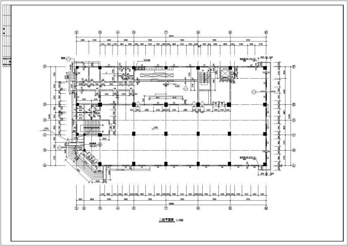 9000平米8层框架结构商业办公综合楼全套建筑设计CAD图纸_图1