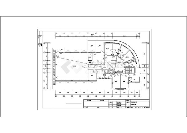 某水库调度中心楼设计规划全套cad图纸，共一份资料（含弱电）-图二