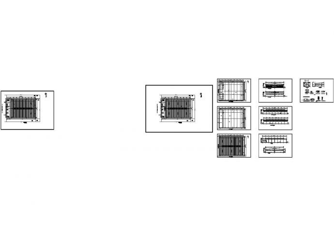 厂房设计_某二层轻钢结构工业厂房设计cad全套建筑施工图纸（全英文标注）_图1