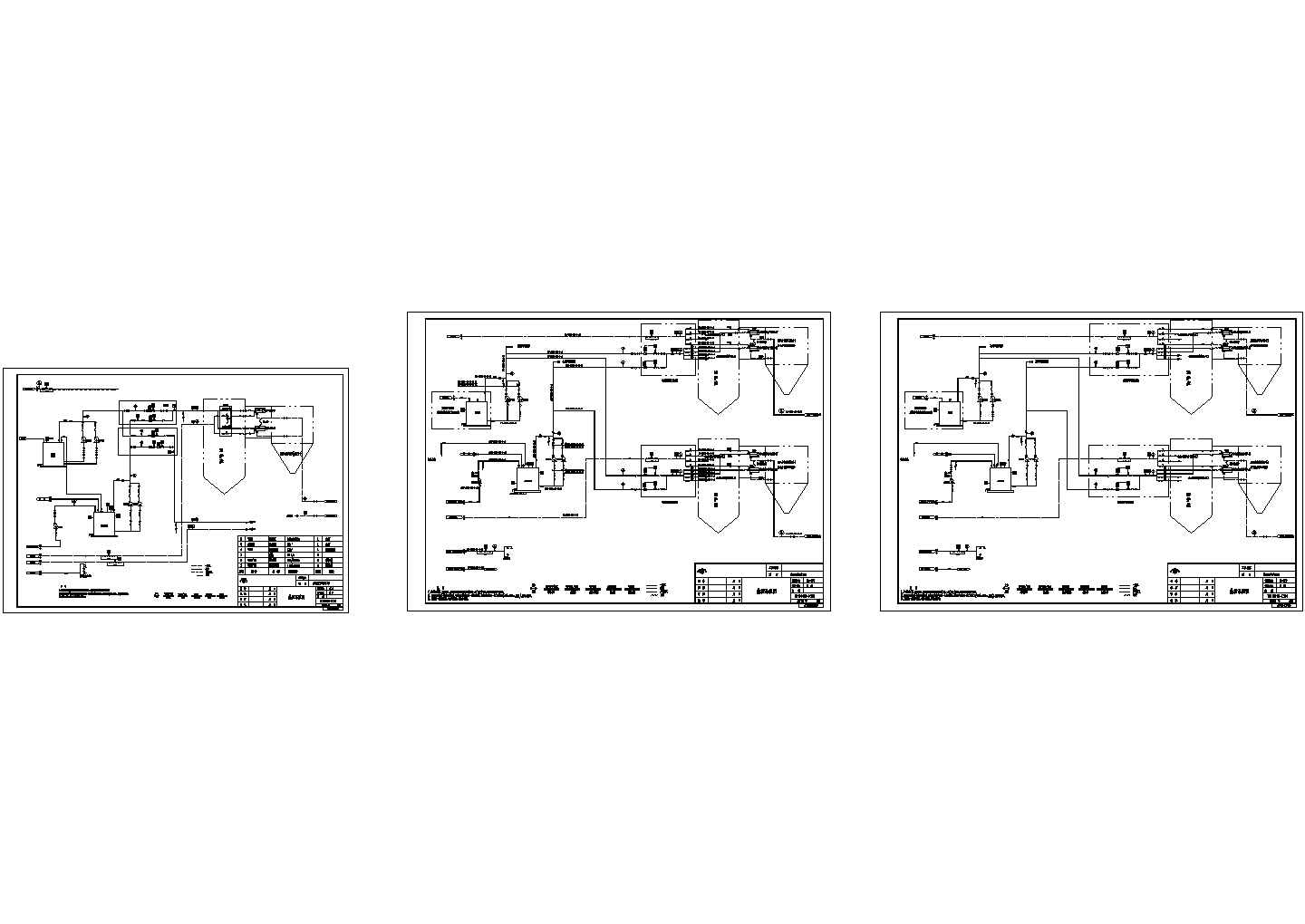 热电锅炉烟气脱硝工程cad系统设计图