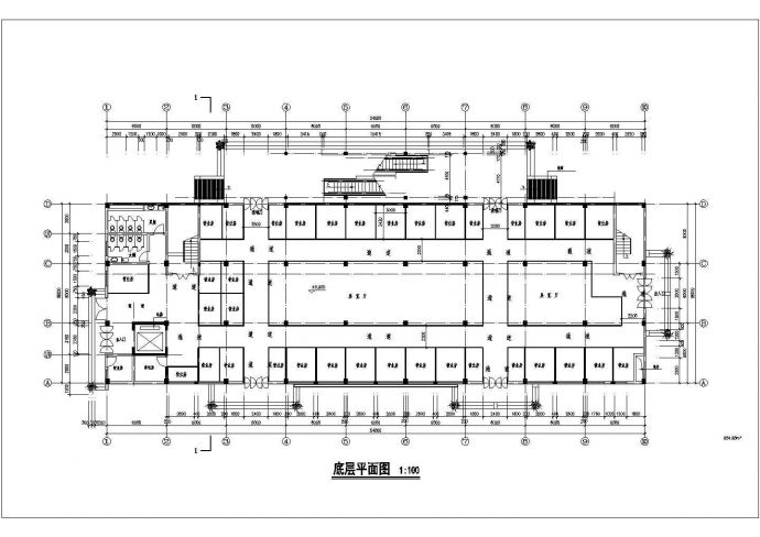 厂房设计_宋江村电子厂房 改造cad非常标准图纸_图1