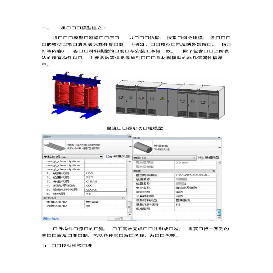 BIM机电设备标准建模基本要求-图一