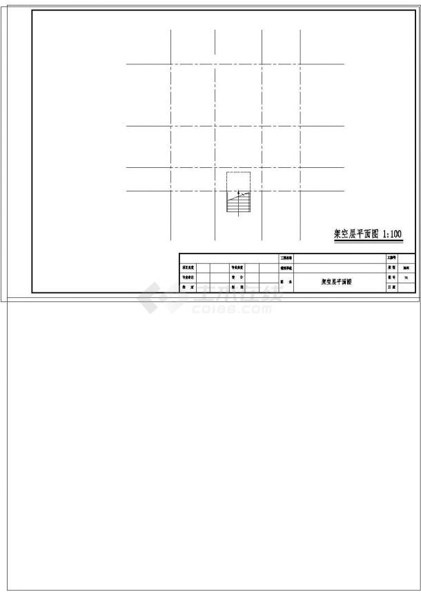 两层别墅建筑施工图（长13,2米宽12.9米）-图一