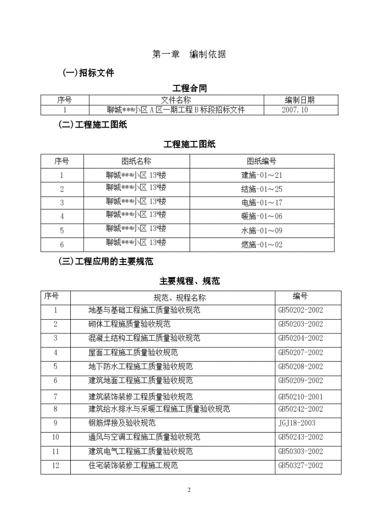 山东省某高层住宅施工组织设计方案-图二