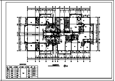 某大型公寓户型设计cad图(含标准层平面图，共六张)-图一
