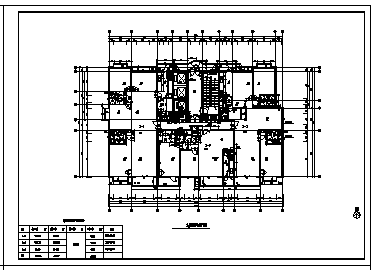 某大型公寓户型设计cad图(含标准层平面图，共六张)-图二
