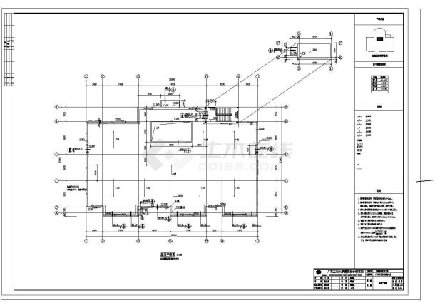 广州某地三层幼儿园建筑设计施工CAD图-图一