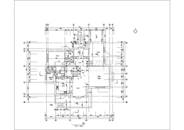 338平米2层混合结构乡村独栋别墅建筑CAD设计图纸（含效果图）-图一