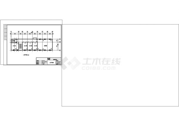 三层办公楼建筑设计以及全套采暖系统设计cad施工图-图一