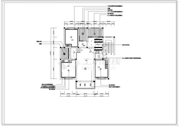 别墅住宅装修cad全套平面施工设计图纸-图二