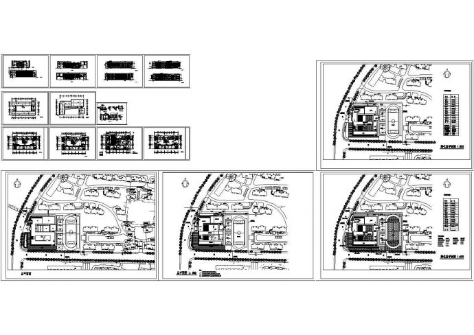 某小区小学教学楼全套建筑施工方案图纸(含总平面图，设计说明)_图1