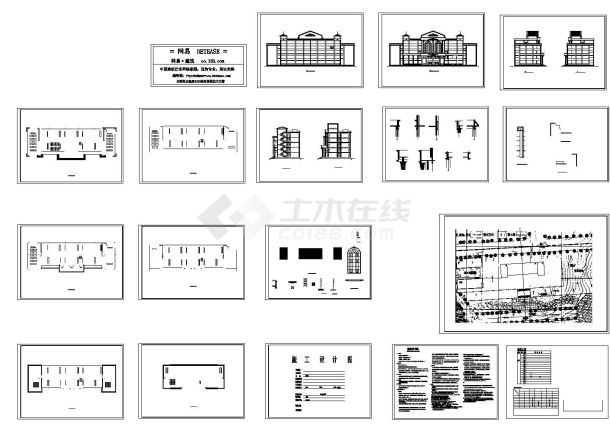 某卫生学校实验楼建筑施工设计cad图纸（含建筑设计说明，图纸目录）-图一