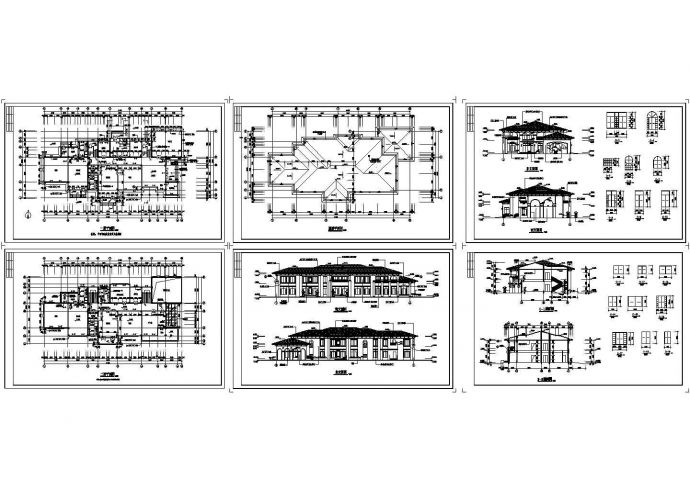 南京六合精品幼儿园教学楼全套建筑施工cad图（含二层平面图，北立面图）_图1