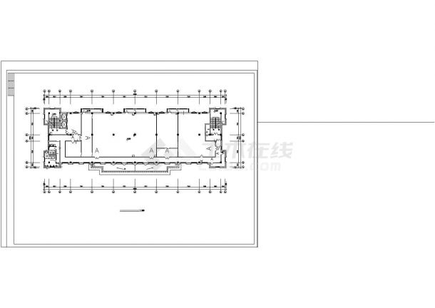 长61.25米 宽20.15米 9层9777平米通信生产办公楼给排水设计图-图二