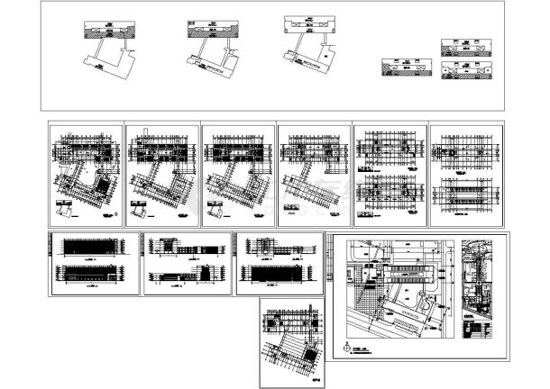 华中农业大学人文馆社科楼全套建筑施工设计cad图纸（含区域位置图 ）-图一