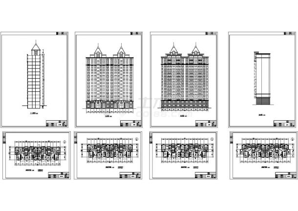 高层商住楼的建筑方案图-图二