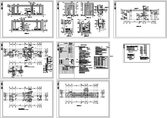 某中学大门建筑CAD设计图纸_图1