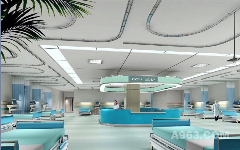 西安交大医院室内设计效果图设计图