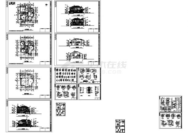 上海某独立别墅全套结构施工图纸-图二