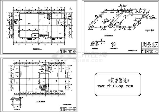 厂房设计_某模具厂房采暖施工图纸-图二