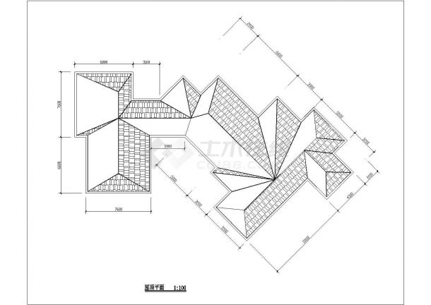 某度假村2100平米3层框混结构休闲会馆建筑设计CAD图纸（3套方案）-图一