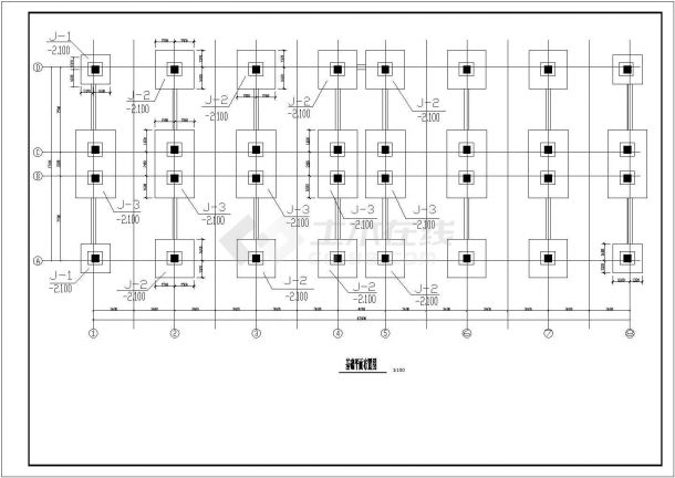  Layout plan of complete design foundation of a 4-storey dormitory building - Figure 1