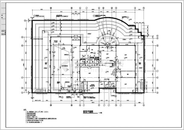 2层休闲别墅建施结施设计全套施工cad图-图二