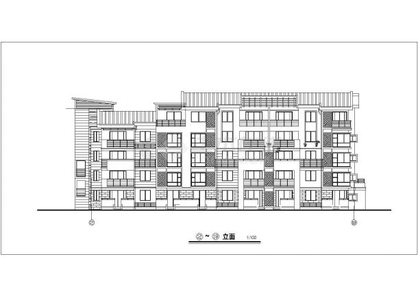 淮北市某小区3150平米五层砖混结构住宅楼全套建筑设计CAD图纸-图二