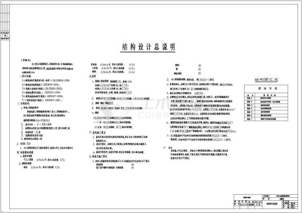 大连儿童医院结构设计总说明全套施工图-图二