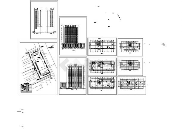 某市办公写字楼设计方案CAD详图-图一