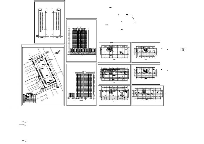 某市办公写字楼设计方案CAD详图_图1