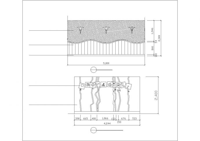 杭州某商业街1600平米高档商务酒店平立面装修设计CAD图纸_图1