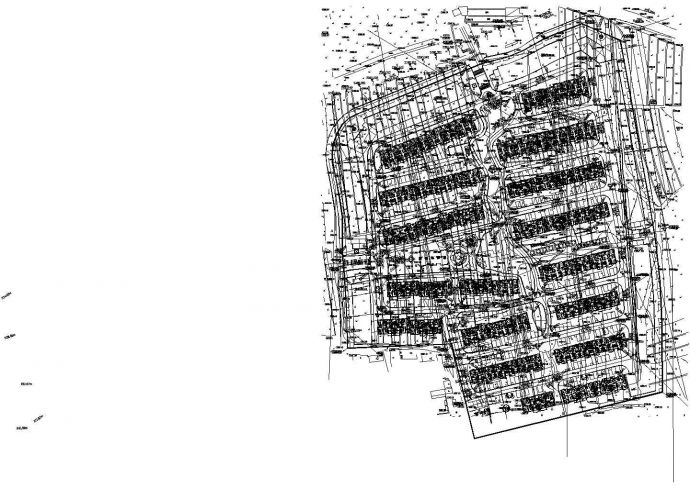 建筑小区平面规划图CAD图纸_图1