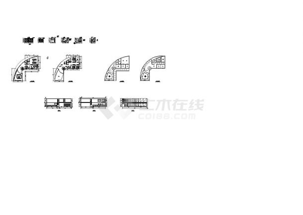 2层豪华别墅装修设计建筑施工cad图纸，共十三张-图一