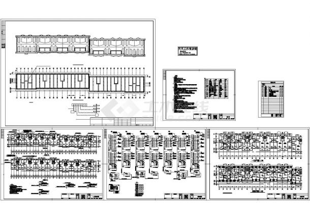 7层带阁楼住宅电气系统非常实用设计cad图纸-图一