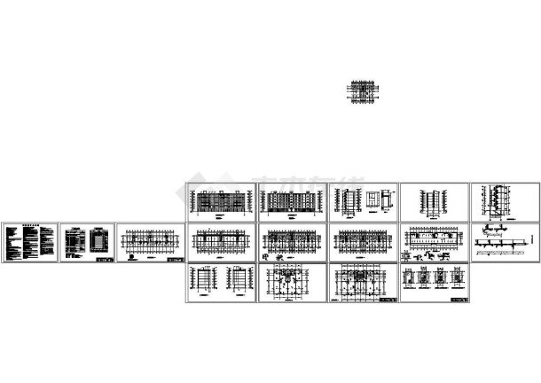 某六层住宅楼建筑施工设计图-图一