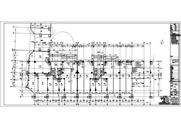 某十八层复式商住楼群建筑施工图（九栋）-图二