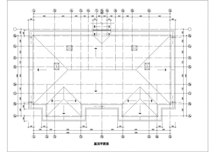某小区620平米左右2层框混结构双拼住宅楼建筑设计CAD图纸_图1
