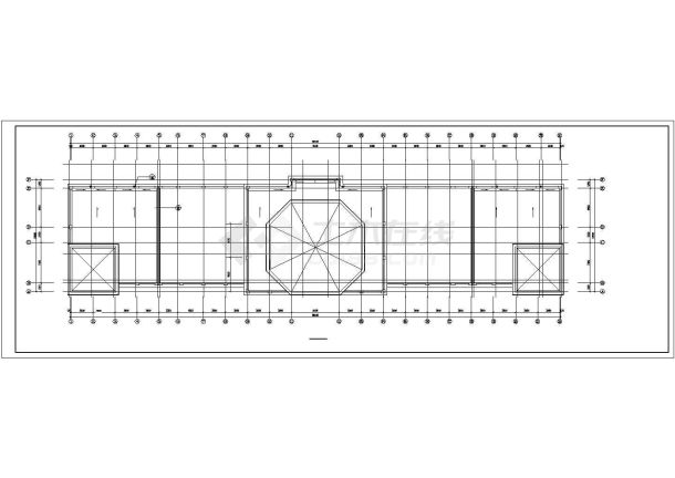 广州某研究中心2800平米六层框架结构办公楼全套建筑设计CAD图纸-图一