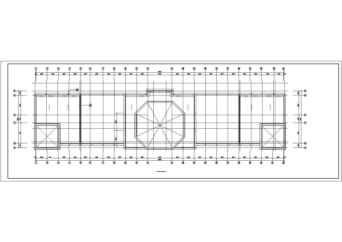 广州某研究中心2800平米六层框架结构办公楼全套建筑设计CAD图纸