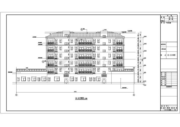 [湖北]某地六层框架结构三级复杂程度住宅全套建筑施工图-图二