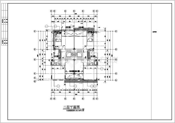 [肇庆]某农村双拼三层别墅全套建筑施工图(含建筑构造用料做法表)-图一
