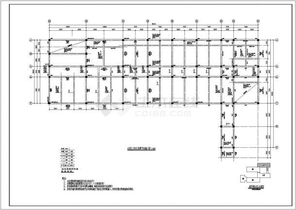 【苏州】某4层坡面住宅全套建筑cad框架结构设计图(含结构设计总说明)-图一