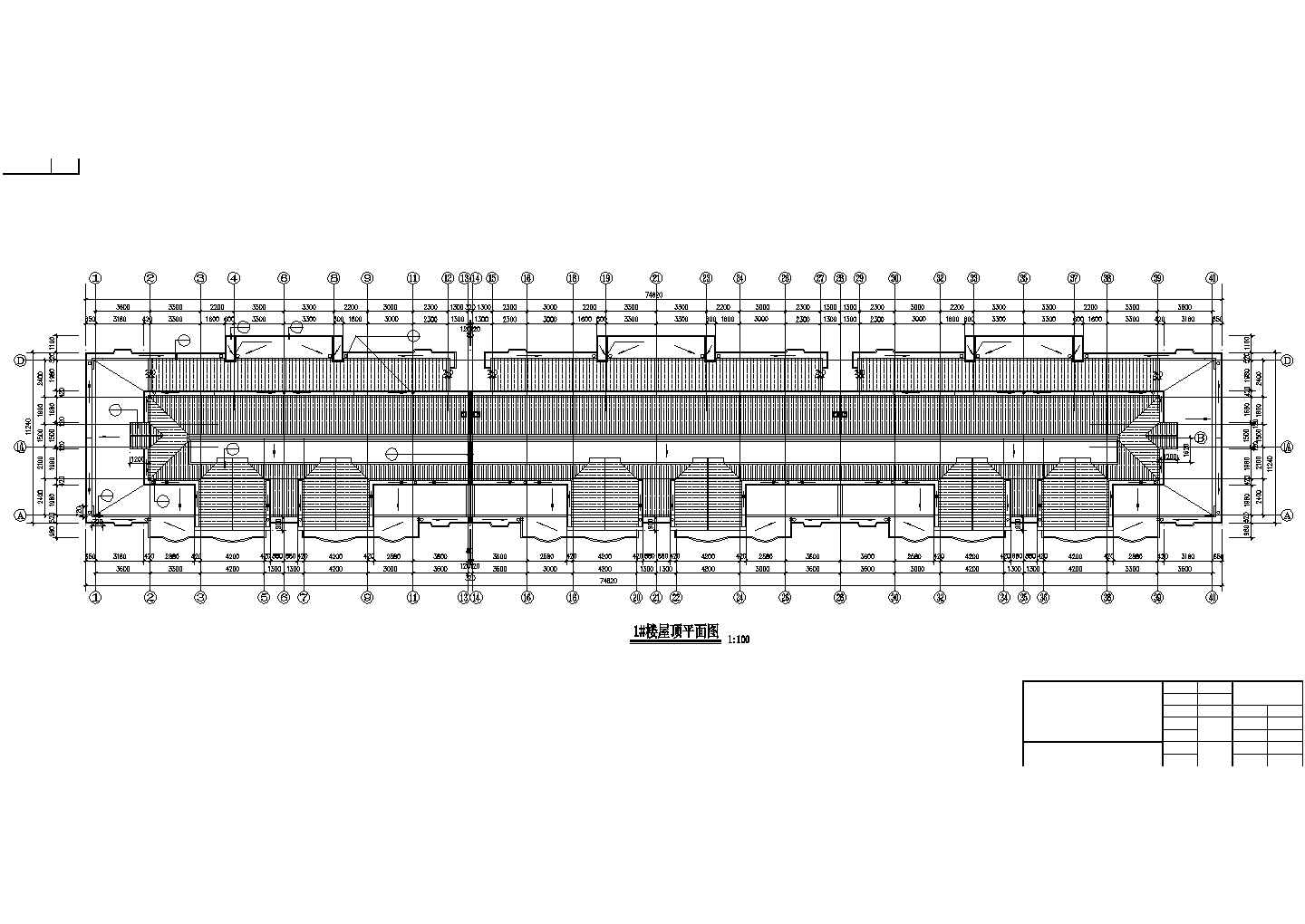 3900平米7层混合结构住宅楼建筑设计CAD图纸（含阁楼和半地下室）