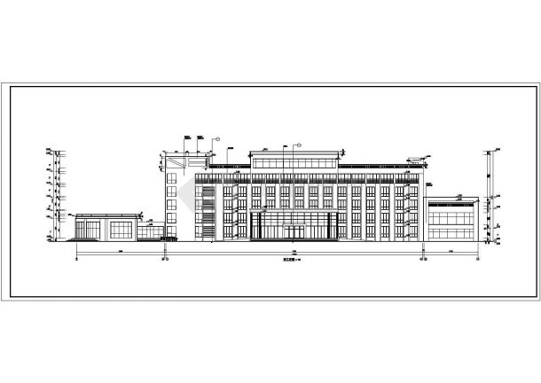 某建筑公司7200平米六层框架结构办公楼全套建筑设计CAD图纸-图一