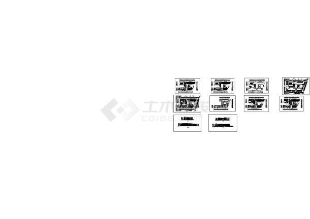 某大学多层框架结构教学楼设计cad全套建筑方案图纸（标注详细）-图一