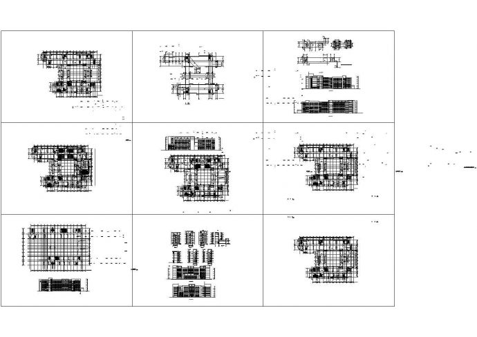 某大学多层框架结构教学楼建筑设计cad全套施工图纸（甲级院设计）_图1