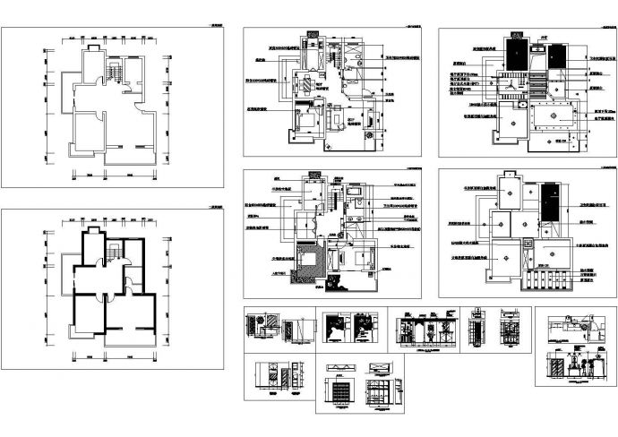两居室中式家居全套装修cad平面施工图家具布置图_图1