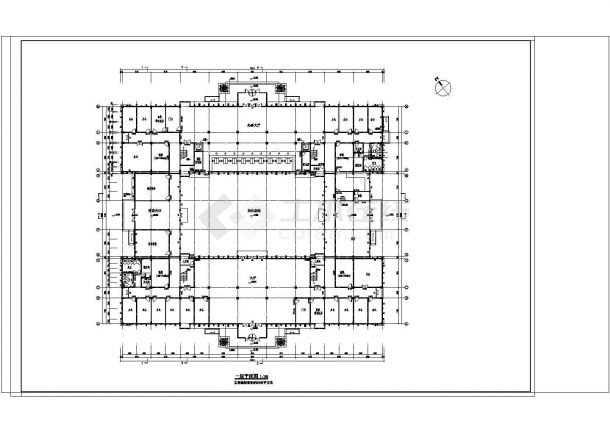 办公楼设计_五层办公楼建筑详细设计cad施工图纸-图二